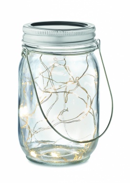 Logo trade promotional products picture of: Solar mason jar outdoor lamp