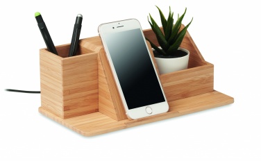 Logo trade corporate gift photo of: Desktop wireless charger  10W GROOVY