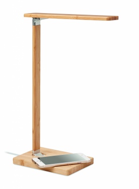 Logo trade promotional gift photo of: Desktop light and charger 10W