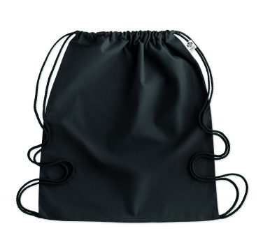 Logo trade promotional merchandise image of: Organic cotton drawstring bag