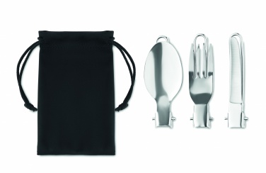 Logo trade promotional products image of: 3-piece camping cutlery set