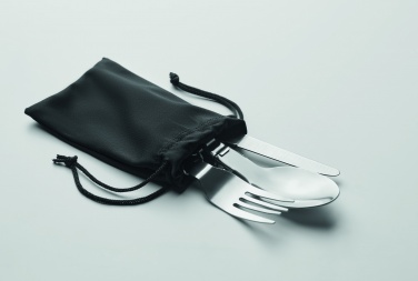 Logo trade promotional merchandise photo of: 3-piece camping cutlery set