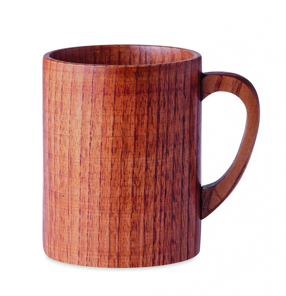 Logotrade corporate gift picture of: Oak wooden mug 280 ml
