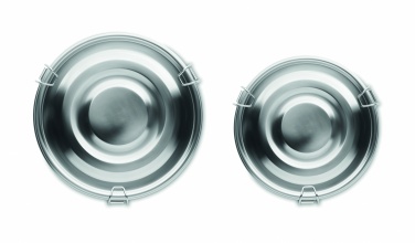 Logo trade promotional gift photo of: Set of 2 stainless steel boxes