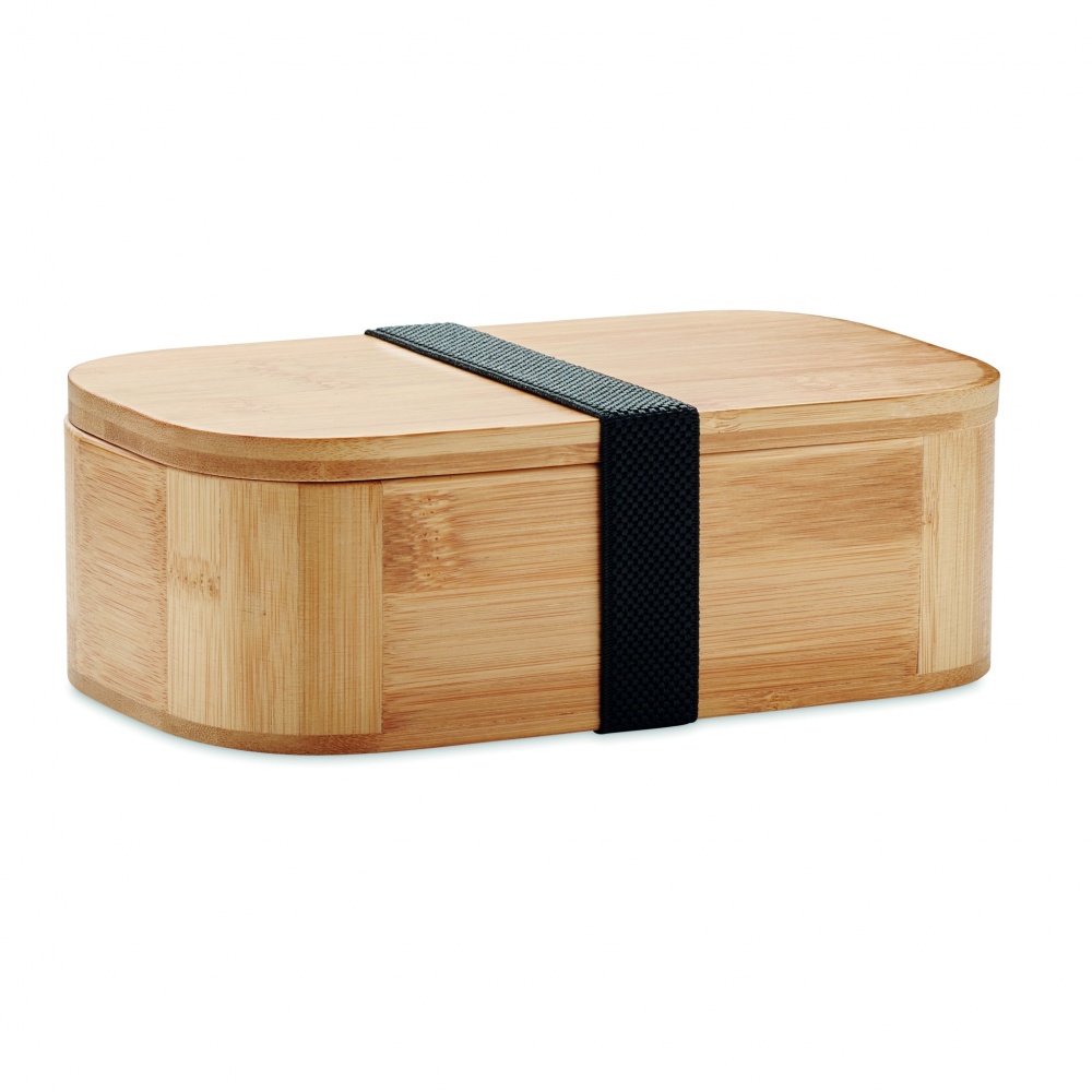 Logo trade corporate gifts picture of: Bamboo lunch box 1000ml LADEN LARGE