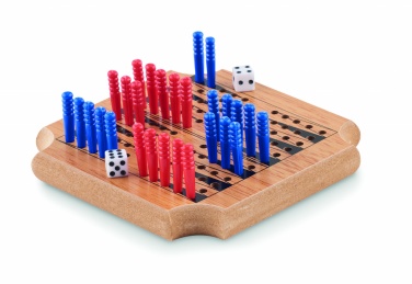 Logo trade promotional gifts image of: 4-piece coaster game set