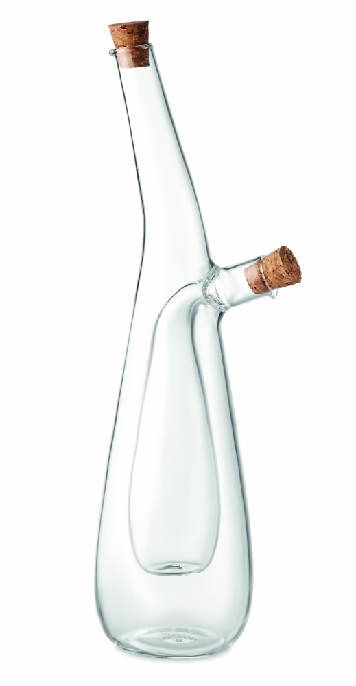 Logo trade promotional merchandise image of: Glass oil and vinegar bottle