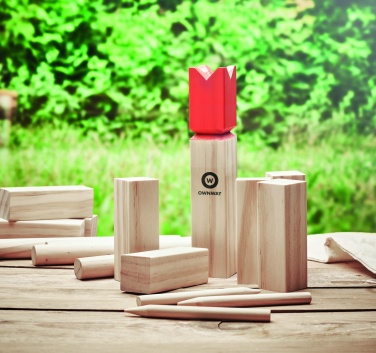 Logo trade advertising product photo of: Pinewood outdoor throwing game