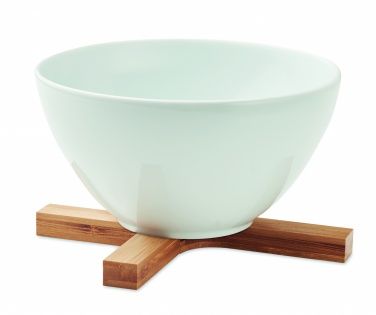 Logo trade promotional giveaways picture of: Bamboo foldable pot stand