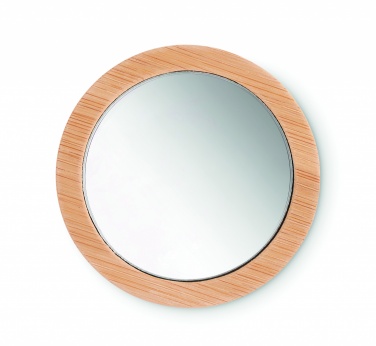 Logotrade advertising products photo of: Bamboo make-up mirror