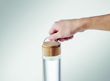 Logotrade promotional giveaway picture of: Glass bottle 500ml bamboo lid
