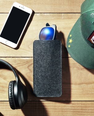 Logo trade corporate gift photo of: RPET felt glasses case