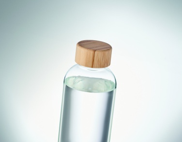 Logo trade promotional products picture of: Glass bottle 650ml bamboo lid