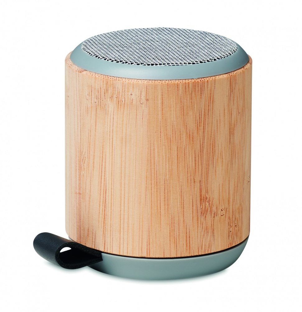 Logo trade business gifts image of: 5.3 wireless bamboo speaker