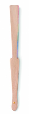 Logotrade business gift image of: Rainbow wooden hand fan