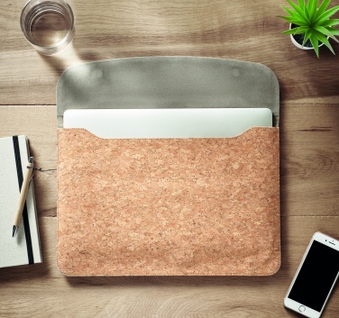 Logotrade promotional item picture of: Cork laptop bag magnetic flap