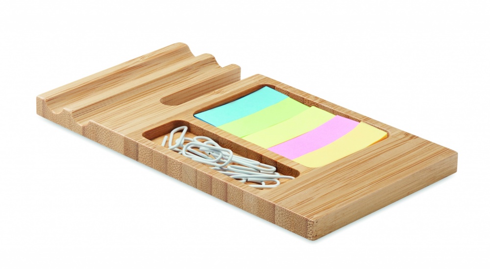 Logotrade promotional item picture of: Bamboo desk phone stand