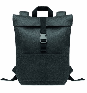 Logo trade business gifts image of: RPET felt backpack