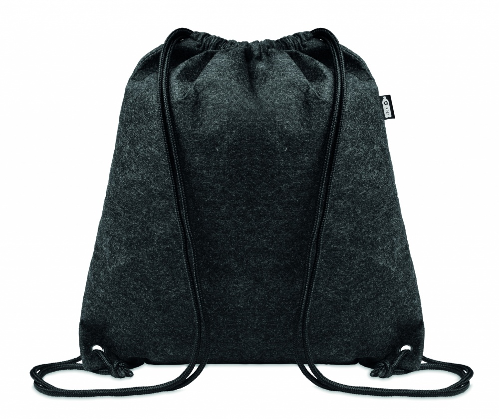 Logotrade advertising product image of: RPET felt drawstring bag