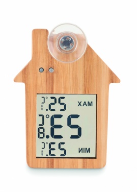 Logotrade promotional giveaways photo of: Bamboo weather station HISA