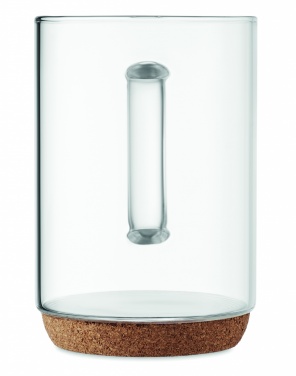 Logotrade promotional gift picture of: Glass mug 400ml with cork base