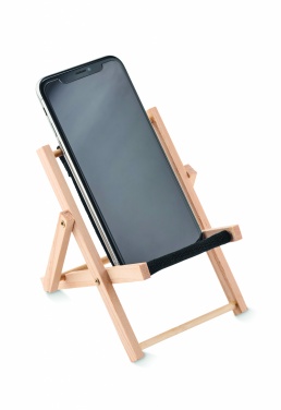 Logo trade promotional giveaways picture of: Deckchair-shaped phone stand