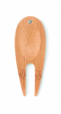 Logo trade advertising products picture of: Bamboo golf divot tool