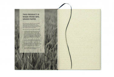 Logotrade promotional gift image of: A5 grass notebook 80 lined