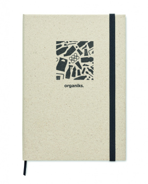 Logo trade advertising products image of: A5 grass notebook 80 lined