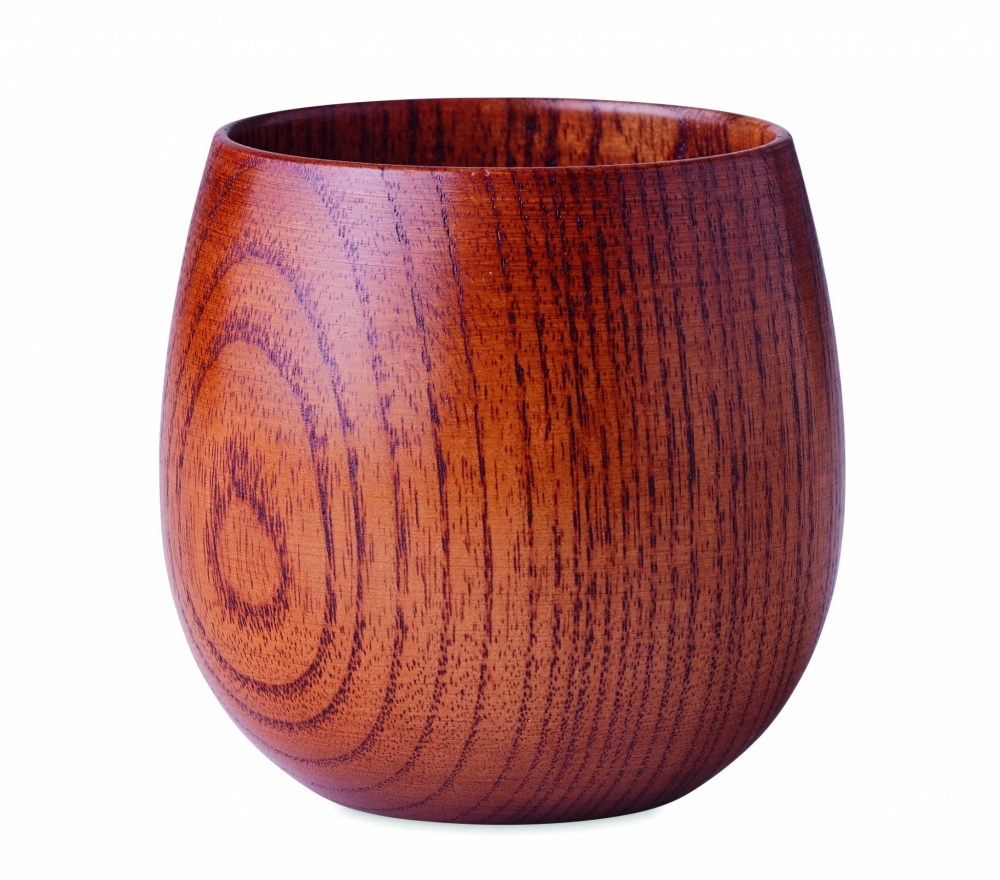 Logo trade corporate gift photo of: Oak wooden mug 250 ml
