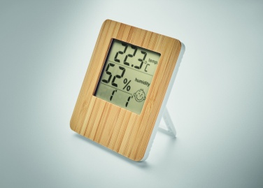 Logotrade promotional items photo of: Bamboo weather station