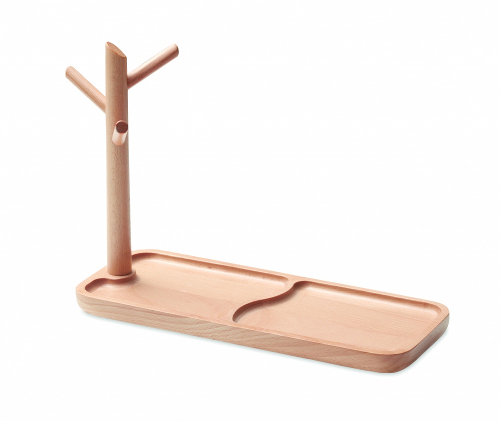 Logo trade advertising products image of: Wooden organizer tray