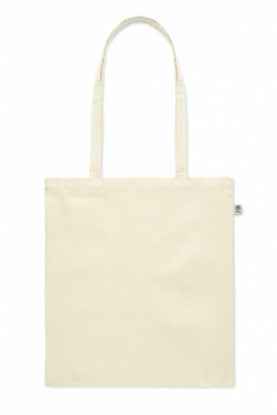 Logo trade promotional products image of: Organic cotton shopping bag