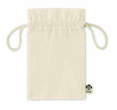 Logo trade promotional item photo of: Small organic cotton gift bag