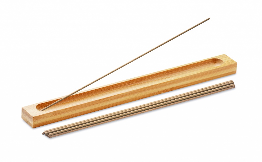 Logo trade promotional merchandise image of: Incense set in bamboo