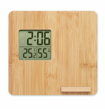 Logotrade advertising product picture of: Bamboo weather station 10W