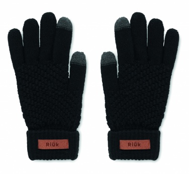 Logo trade promotional merchandise picture of: Rpet tactile gloves