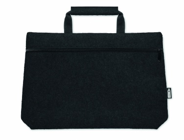 Logo trade promotional merchandise picture of: RPET felt zippered laptop bag