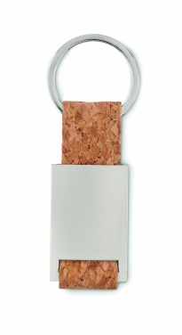 Logo trade promotional items image of: Key ring with cork webbing Kerava