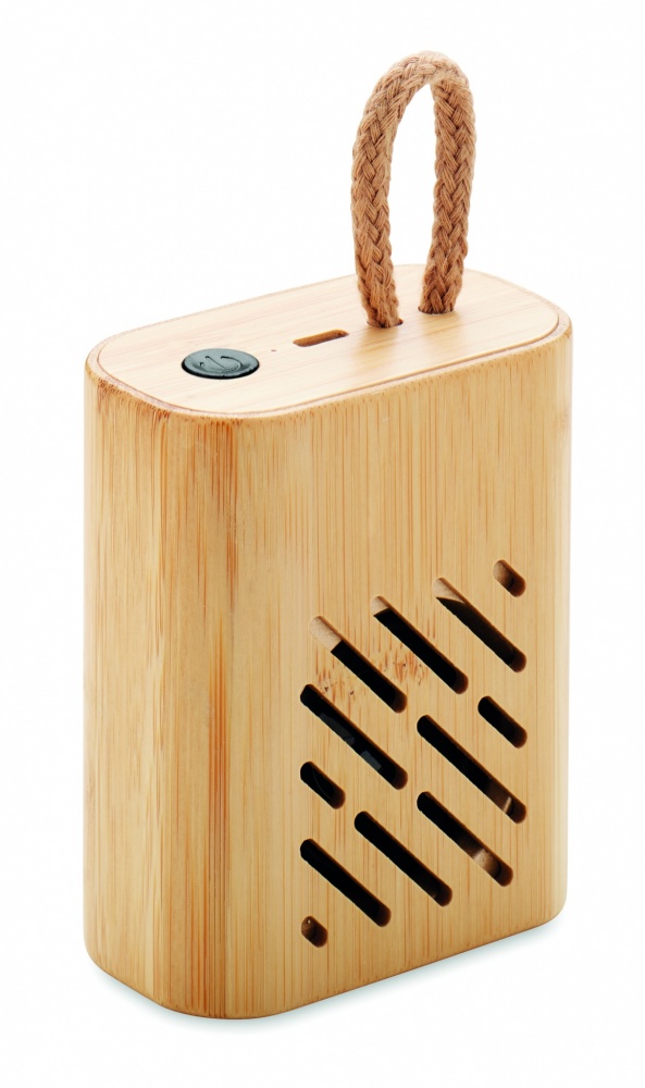 Logotrade promotional product picture of: 3W Bamboo wireless speaker