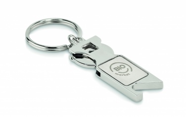 Logo trade corporate gifts image of: Euro Token key ring Porvoo