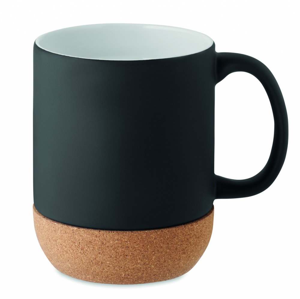 Logotrade advertising products photo of: Matt ceramic cork mug 300 ml