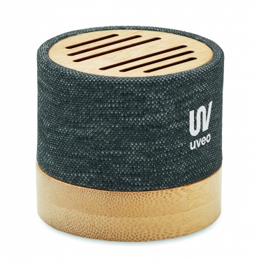 Logotrade promotional merchandise picture of: Bamboo RPET wireless speaker
