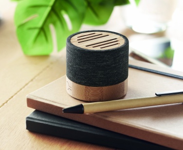Logotrade promotional gifts photo of: Bamboo RPET wireless speaker