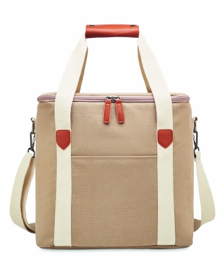 Logo trade promotional merchandise image of: Large cooler bag canvas 450gr/m
