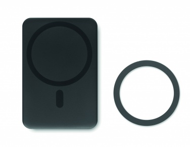 Logo trade corporate gifts picture of: Magnetic wireless charger 15W powerbank 5000 mAh
