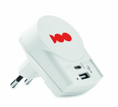 Logo trade corporate gifts image of: Skross Euro USB Charger (AC)