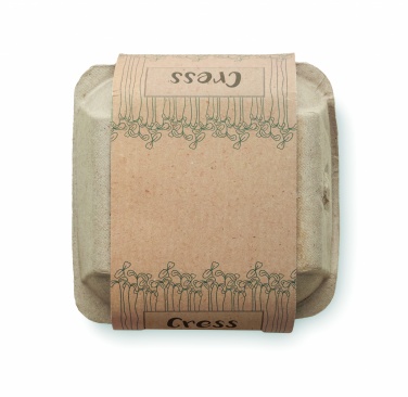 Logo trade promotional giveaways image of: Egg carton growing kit