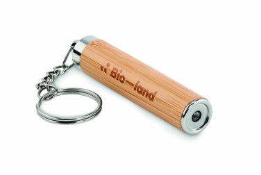 Logotrade promotional gift image of: Mini bamboo torch with keyring