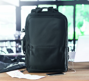 Logotrade promotional giveaway image of: Backpack 600D RPET